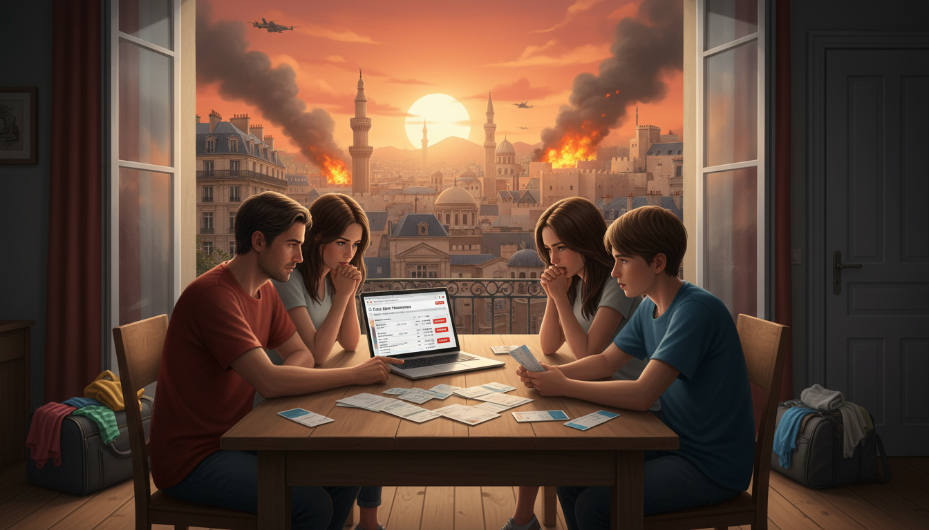 découvrez comment le conflit au moyen-orient provoque une flambée des prix, impactant les vacances d'été des français selon une récente étude.