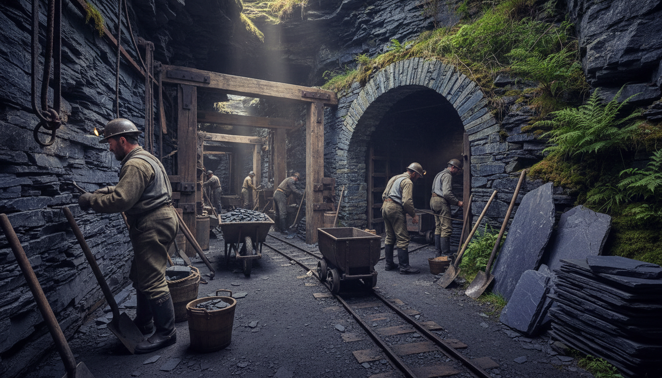 découvrez l'histoire authentique de l’ardoise à la mine bleue et plongez dans un voyage unique au cœur du patrimoine minier et naturel.
