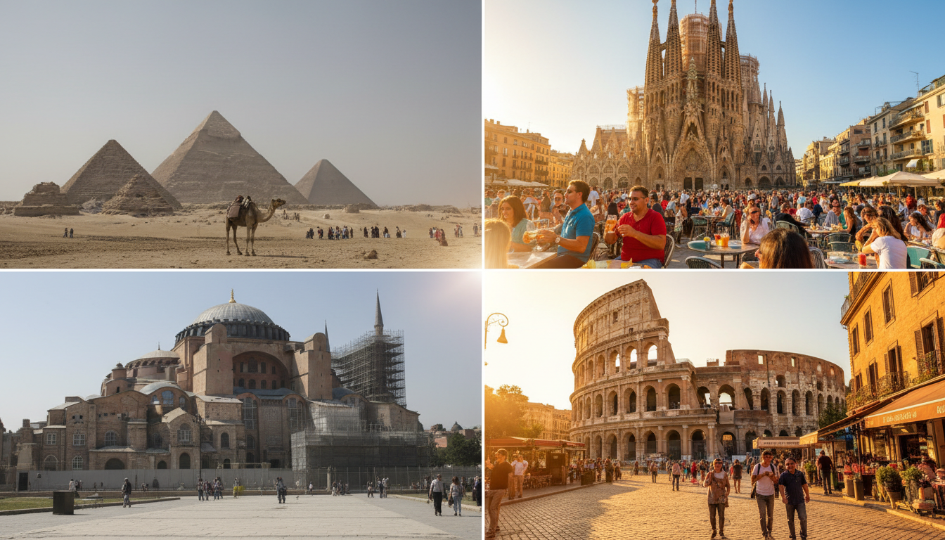 découvrez comment le tourisme en égypte et en turquie décline, tandis que l'espagne et l'italie profitent de cette opportunité pour attirer davantage de visiteurs.