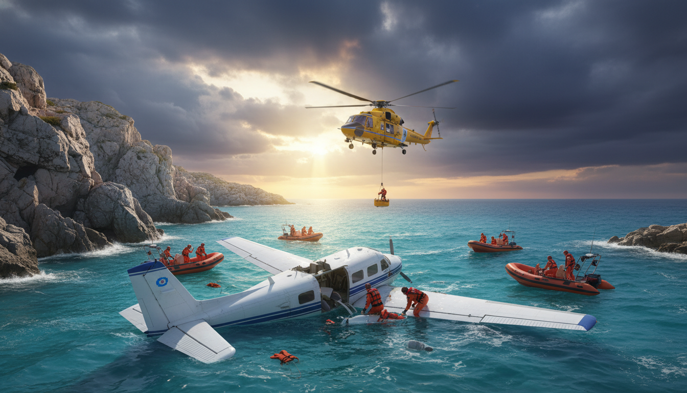 un avion de tourisme s'est écrasé en mer près de sainte-maxime, un corps a été retrouvé sur les lieux de l'accident, déclenchant une opération de secours et d'enquête.