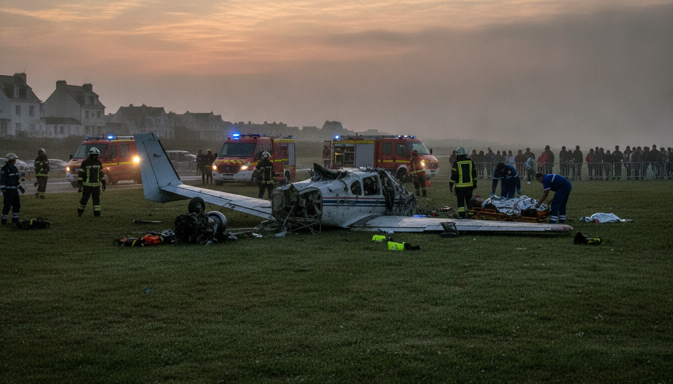 un avion de tourisme s'est crashé lors de son atterrissage près de la baule, causant le décès de deux personnes. retour sur ce drame aérien tragique.