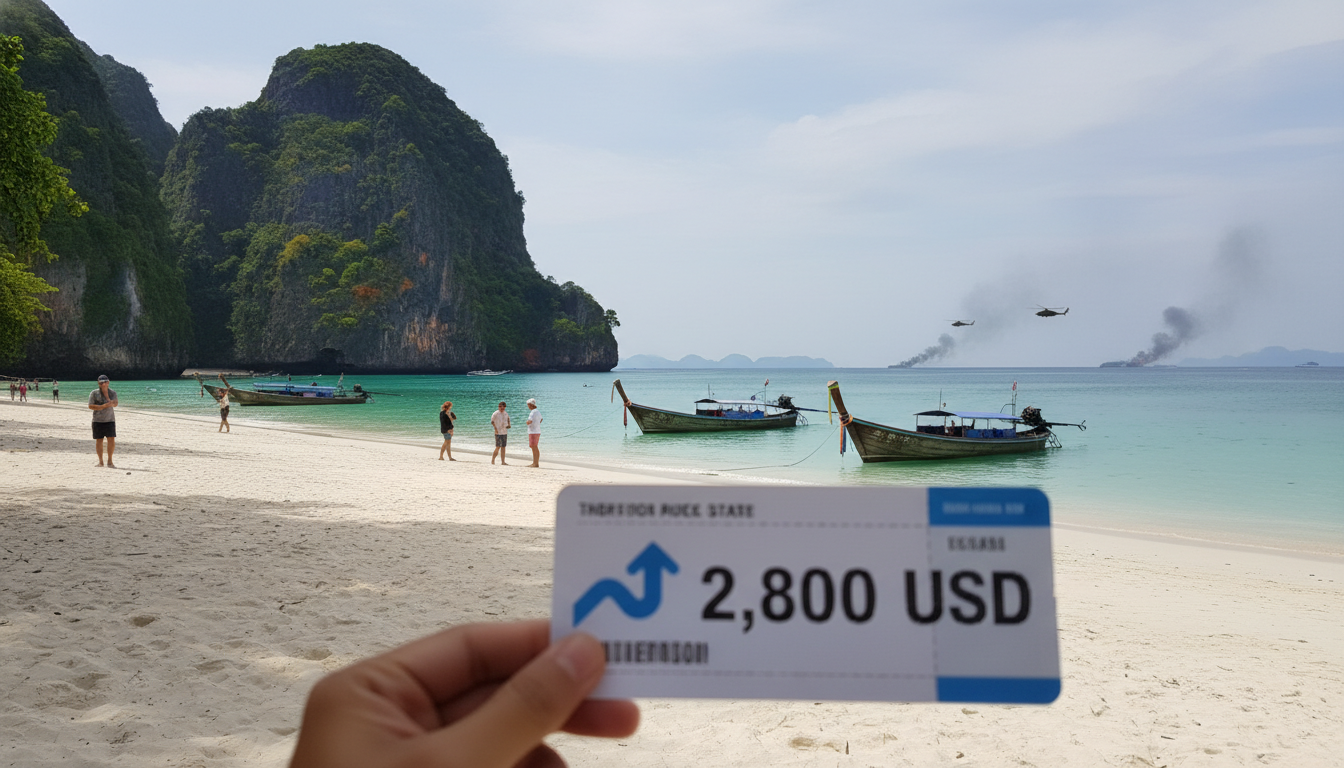 analyse de l'impact de la guerre en iran sur le tourisme en asie du sud-est, avec une hausse des prix des billets et une baisse de la fréquentation touristique.
