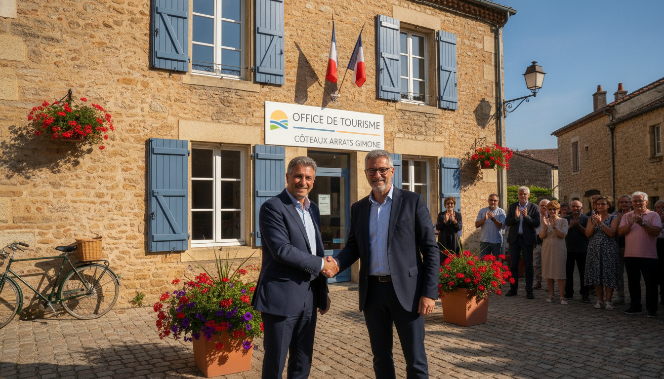 jean-louis maggiorani nommé président de l’office de tourisme des coteaux arrats gimone à simorre, pour dynamiser et promouvoir le tourisme local.
