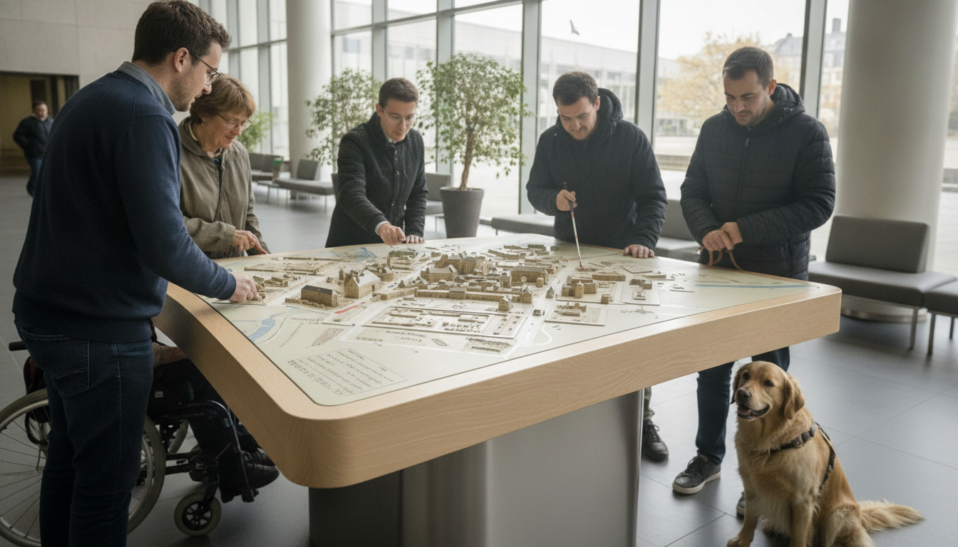 découvrez la maquette tactile du centre de rennes, un outil innovant rendant le tourisme accessible à tous les visiteurs, y compris ceux en situation de handicap.