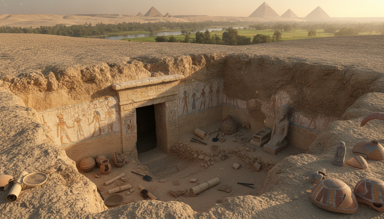 découvrez la mystérieuse tombe vieille de 3000 ans récemment mise au jour près de louxor, révélant un nouveau chapitre fascinant de l'histoire de l'égypte ancienne.