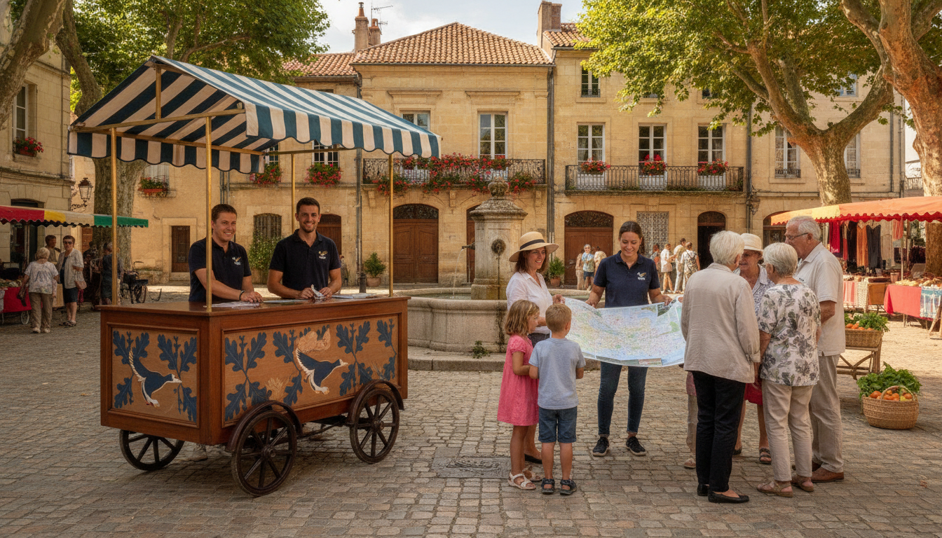 découvrez comment l'office de tourisme de la gascogne toulousaine à l'isle-jourdain s'engage auprès du public en allant à sa rencontre en dehors de ses locaux pour mieux vous servir.