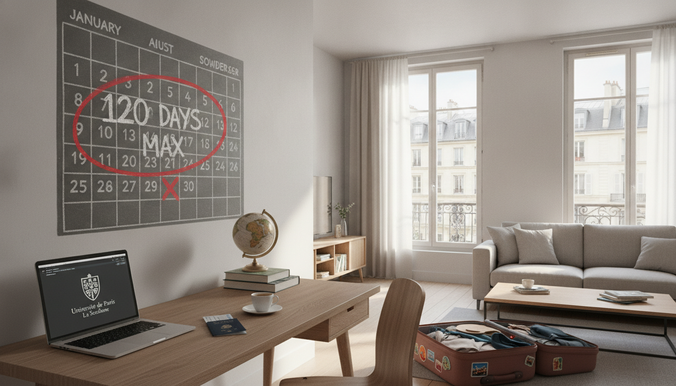 découvrez pourquoi un stage à l'étranger ne permet pas de dépasser la limite annuelle de 120 jours pour la location de meublés de tourisme, selon la réglementation en vigueur.
