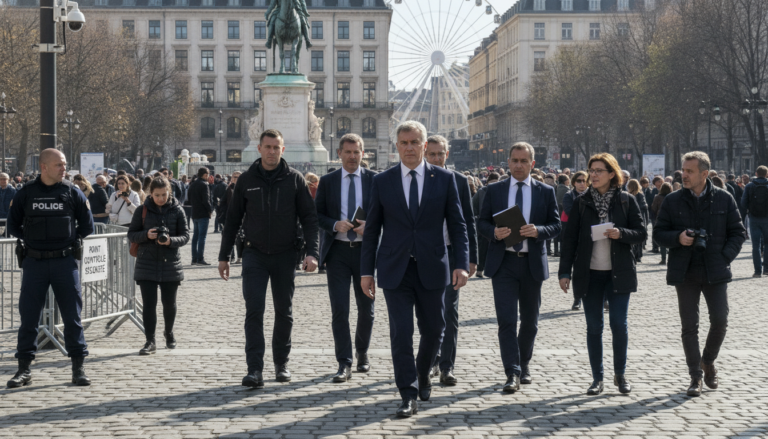 le préfet de la région effectue une inspection des principaux sites touristiques de lyon pour garantir la sécurité des visiteurs et promouvoir un cadre serein pour le tourisme local.