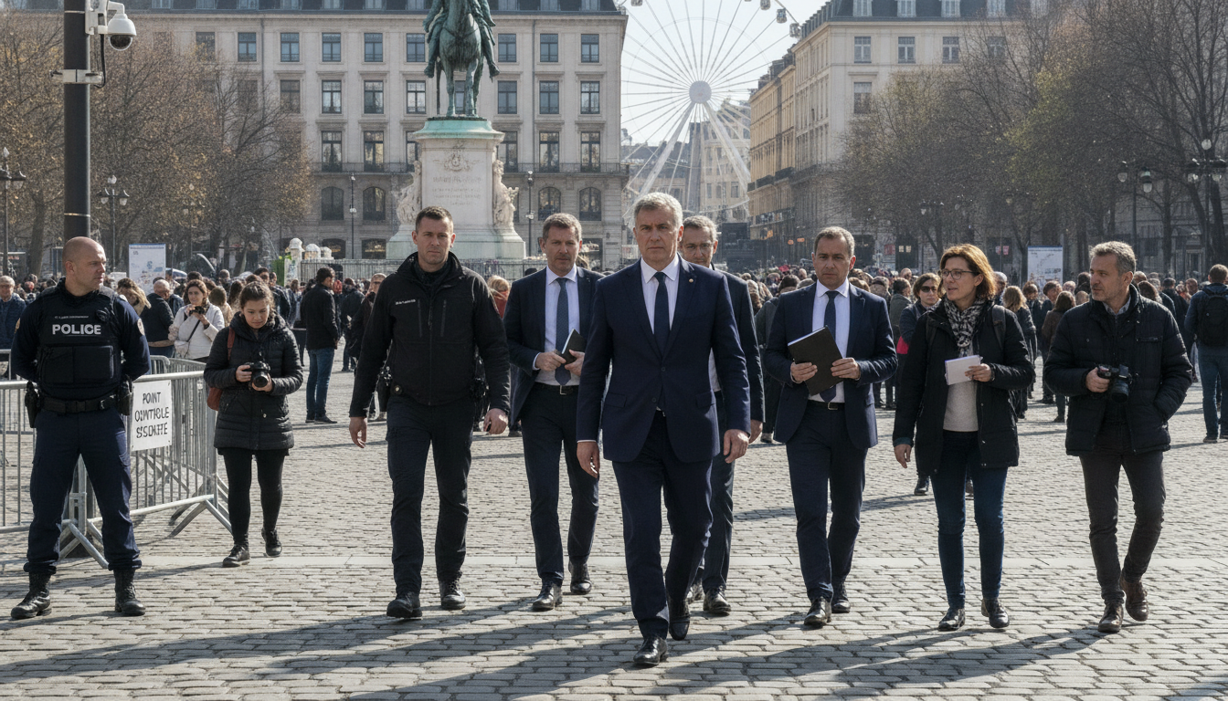 le préfet de la région effectue une inspection des principaux sites touristiques de lyon pour garantir la sécurité des visiteurs et promouvoir un cadre serein pour le tourisme local.