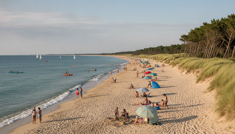 incendies en gironde : face aux feux de forêt, les vacanciers choisissent la côte vendéenne pour profiter de vacances calmes et sereines loin des dangers.