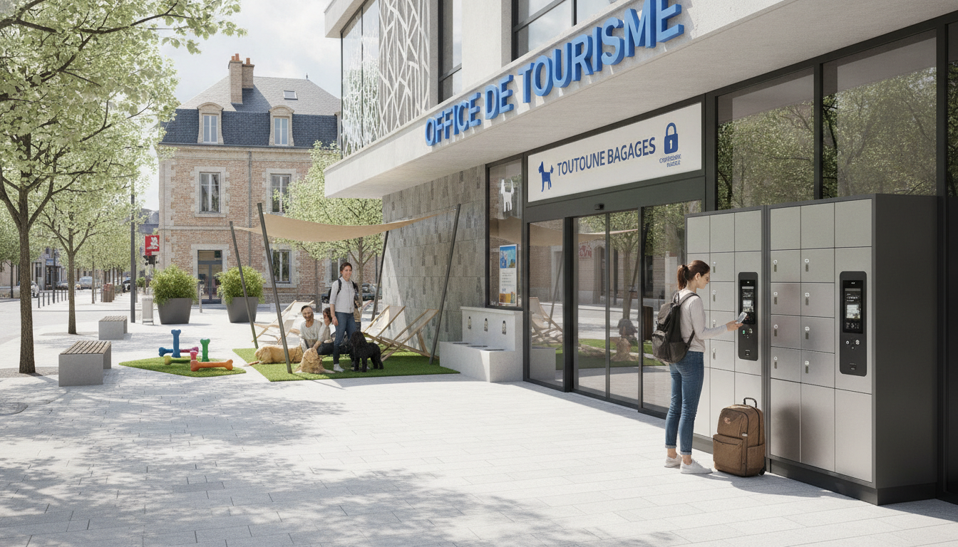 découvrez les nouveaux services innovants « toutourisme » et bagagerie à la roche-sur-yon, proposés par l’office de tourisme pour faciliter votre séjour.